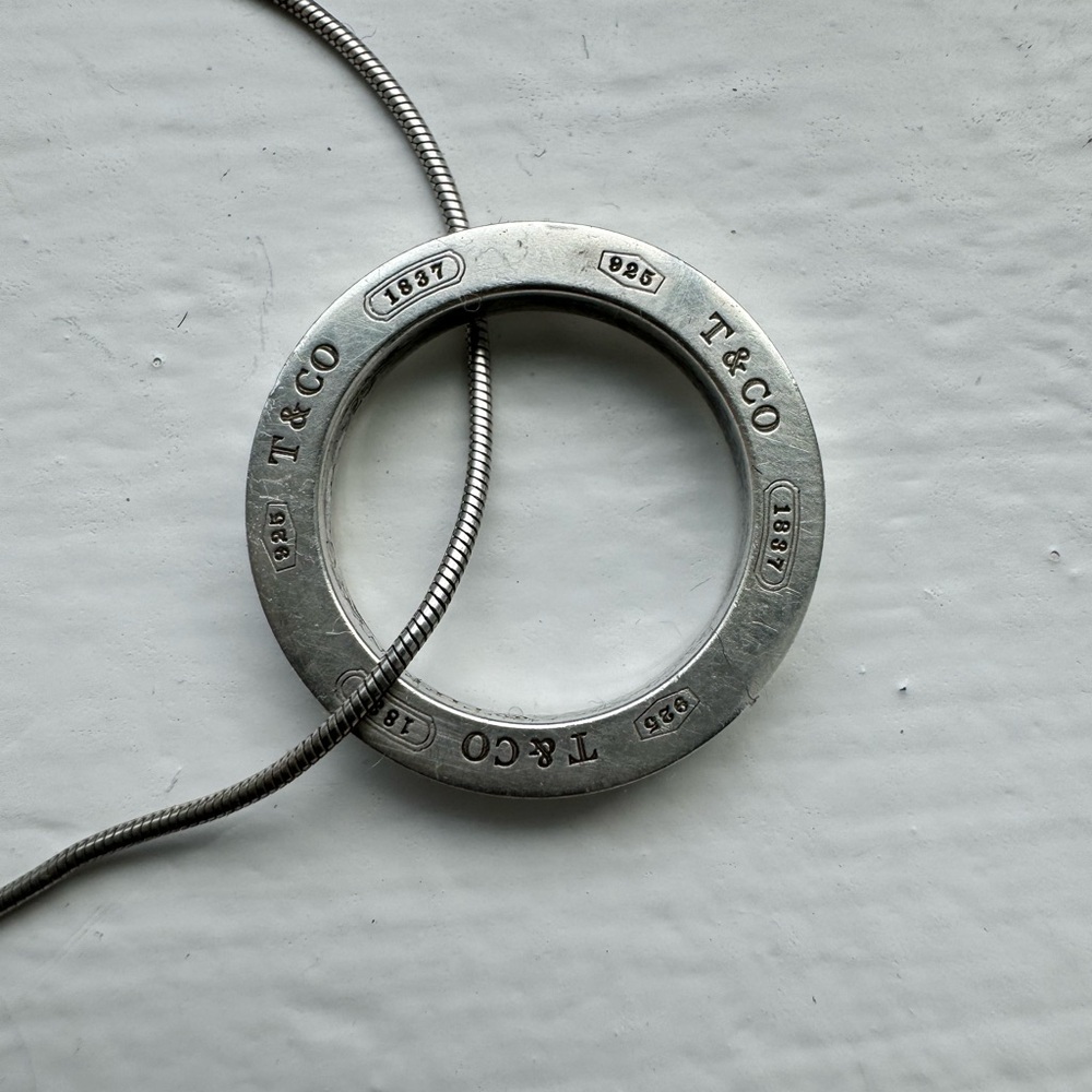 Tiffany ring pendant sterling silver 1987